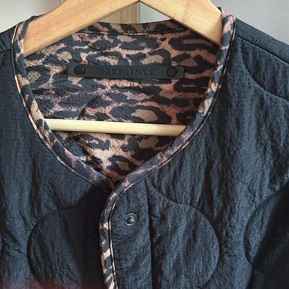 All Saints • Phyllis Reversible Leopard Print Jacket - Picture 4 of 7